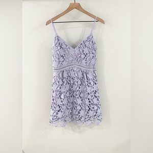 NWT Lush Crochet Dress Purple Size Large